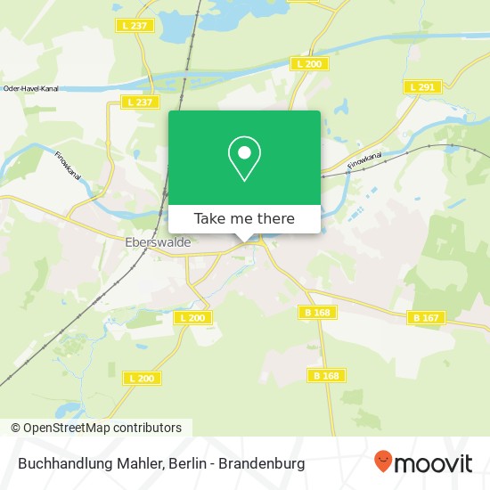 Buchhandlung Mahler map