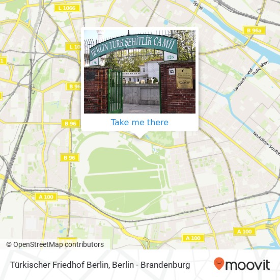 Türkischer Friedhof Berlin map