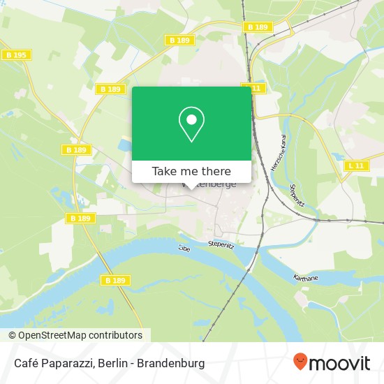 Café Paparazzi map