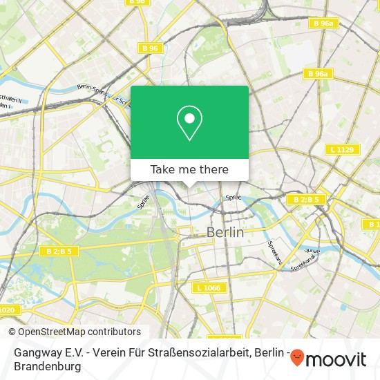 Карта Gangway E.V. - Verein Für Straßensozialarbeit