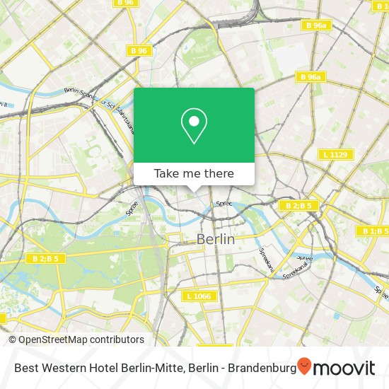 Best Western Hotel Berlin-Mitte map