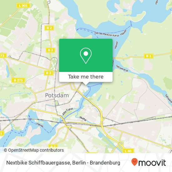 Карта Nextbike Schiffbauergasse