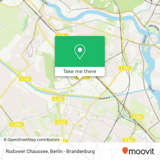 Rudower Chaussee map