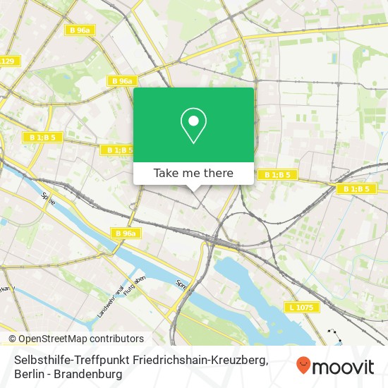 Карта Selbsthilfe-Treffpunkt Friedrichshain-Kreuzberg