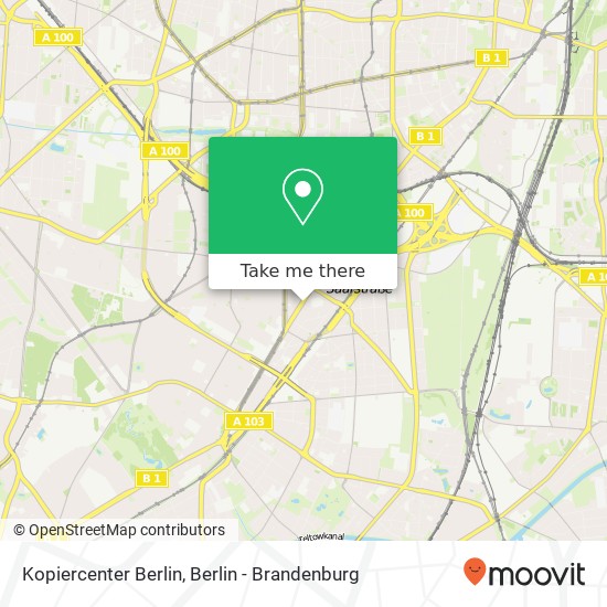 Карта Kopiercenter Berlin
