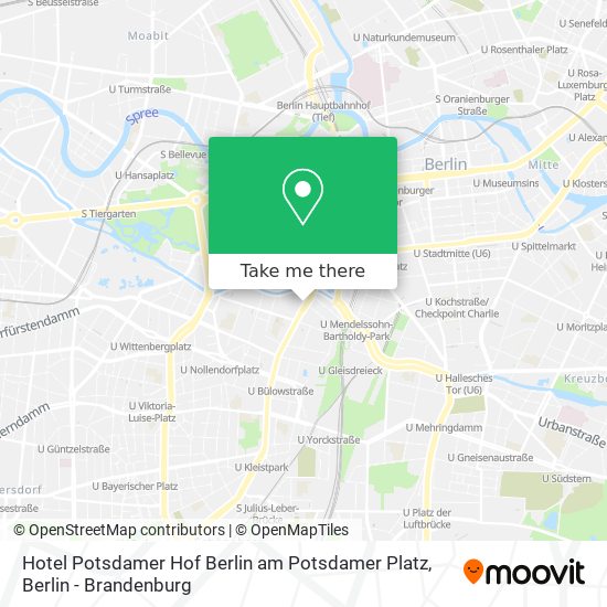 Карта Hotel Potsdamer Hof Berlin am Potsdamer Platz