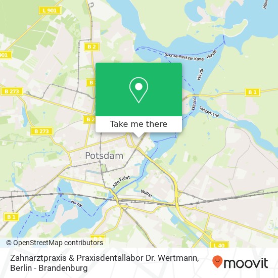 Карта Zahnarztpraxis & Praxisdentallabor Dr. Wertmann