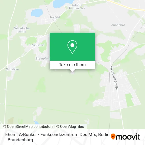 Карта Ehem. A-Bunker - Funksendezentrum Des Mfs