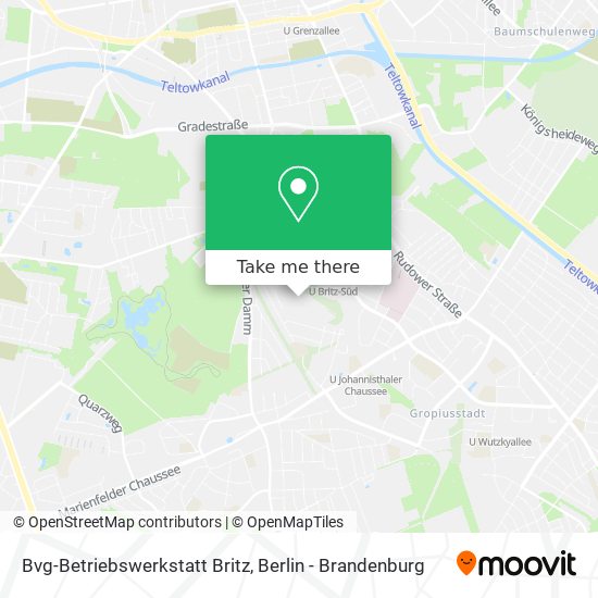 Bvg-Betriebswerkstatt Britz map