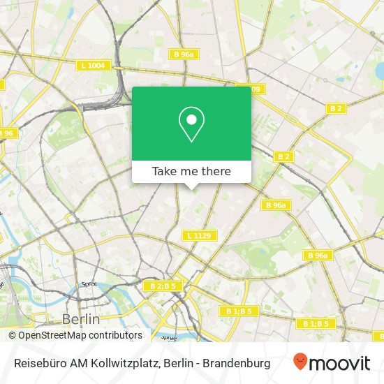 Reisebüro AM Kollwitzplatz map