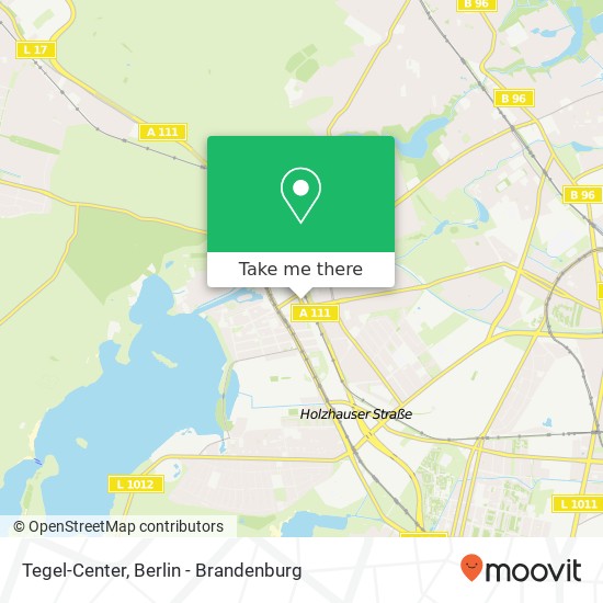 Tegel-Center map