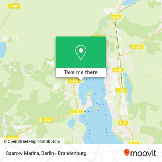 Saarow Marina map