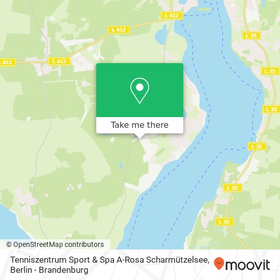 Tenniszentrum Sport & Spa A-Rosa Scharmützelsee map