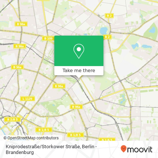 Kniprodestraße / Storkower Straße map