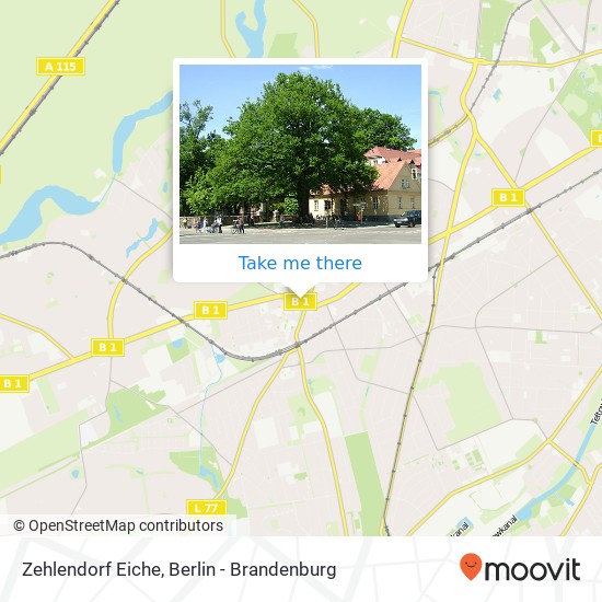 Zehlendorf Eiche map