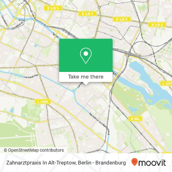 Zahnarztpraxis In Alt-Treptow map