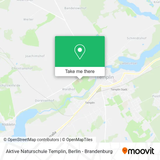 Карта Aktive Naturschule Templin
