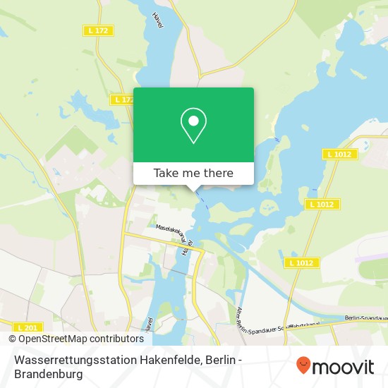 Wasserrettungsstation Hakenfelde map