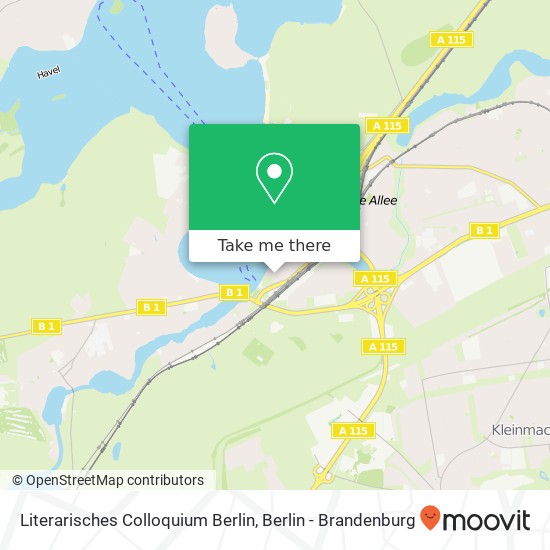 Literarisches Colloquium Berlin map