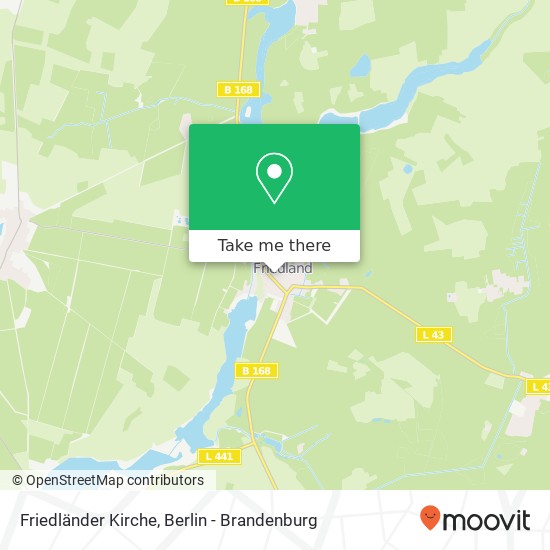 Friedländer Kirche map