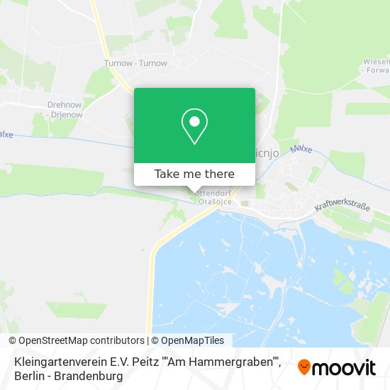 Kleingartenverein E.V. Peitz ""Am Hammergraben"" map