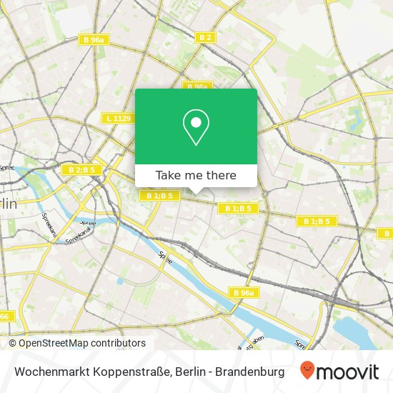 Карта Wochenmarkt Koppenstraße