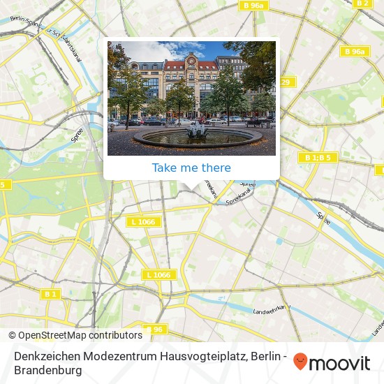 Карта Denkzeichen Modezentrum Hausvogteiplatz