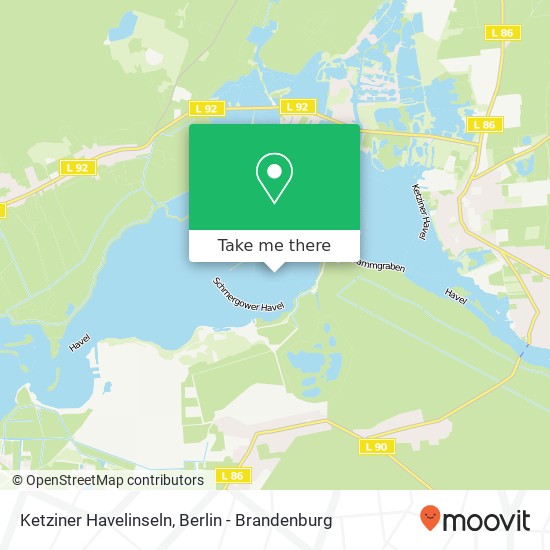 Ketziner Havelinseln map