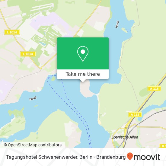 Tagungshotel Schwanenwerder map