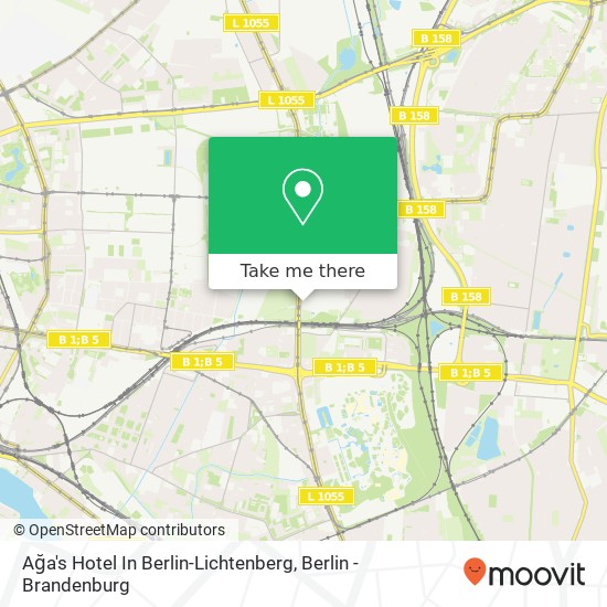 Карта Ağa's Hotel In Berlin-Lichtenberg