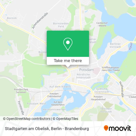 Stadtgarten am Obelisk map