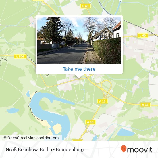 Groß Beuchow map