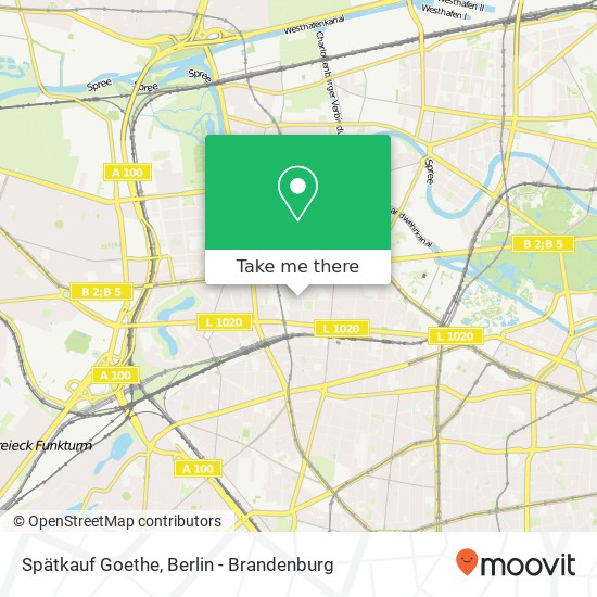 Карта Spätkauf Goethe