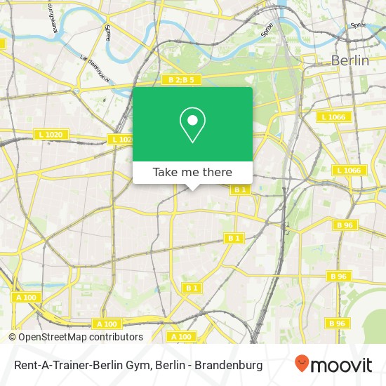 Карта Rent-A-Trainer-Berlin Gym