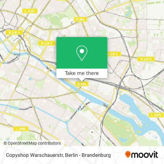 Copyshop Warschauerstr map