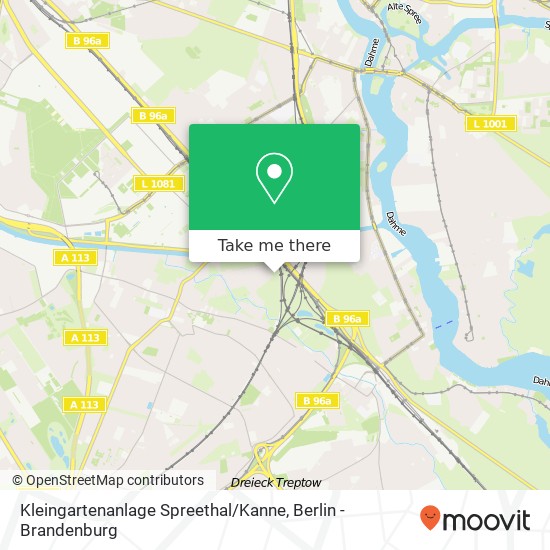 Kleingartenanlage Spreethal / Kanne map