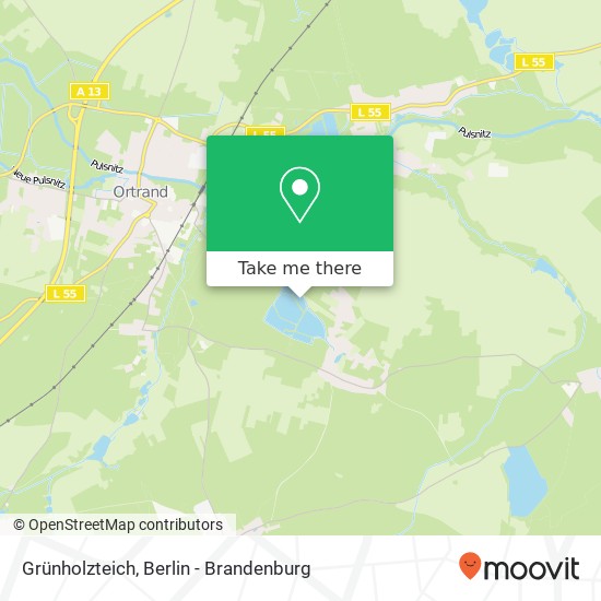 Grünholzteich map