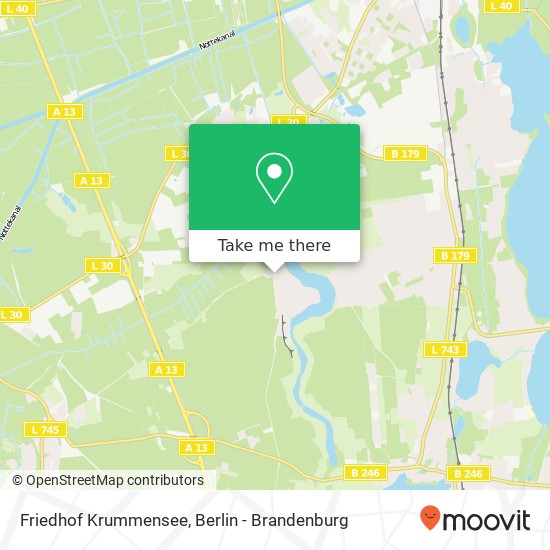 Friedhof Krummensee map