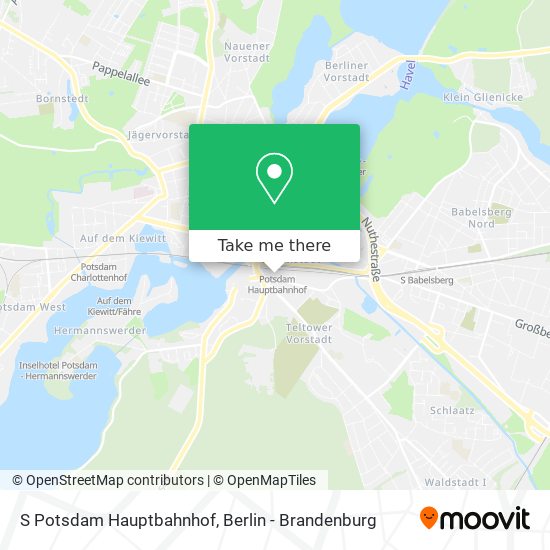 S Potsdam Hauptbahnhof map