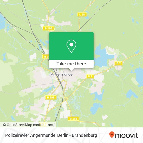 Карта Polizeirevier Angermünde