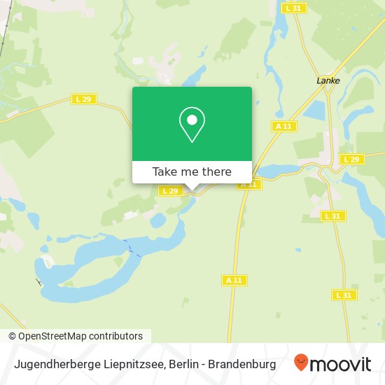 Jugendherberge Liepnitzsee map