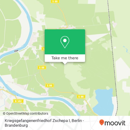 Kriegsgefangenenfriedhof Zschepa I map