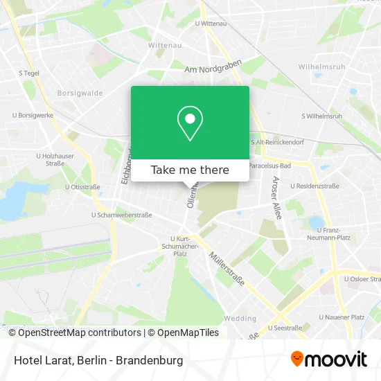 Hotel Larat map