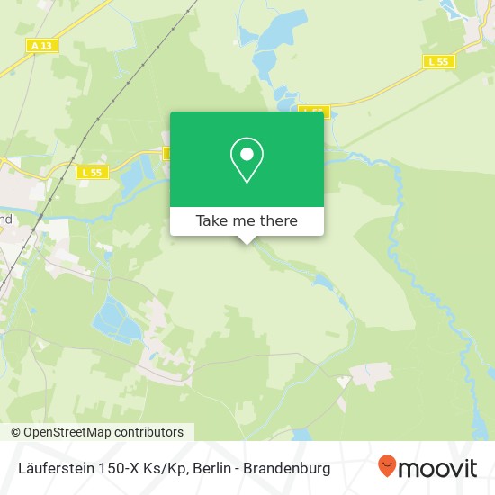 Läuferstein 150-X Ks/Kp map