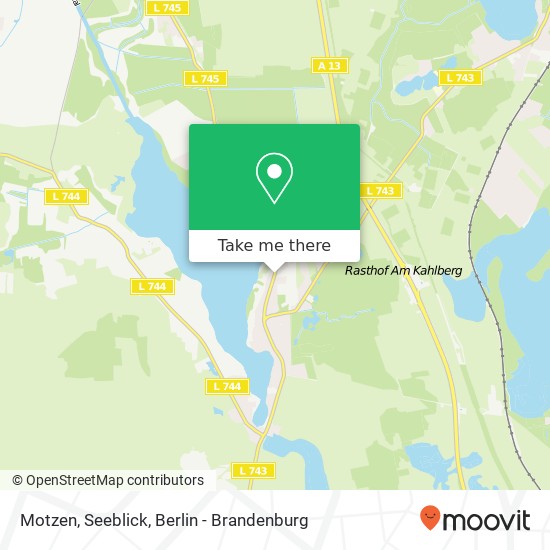 Motzen, Seeblick map