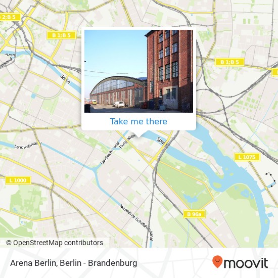 Arena Berlin map