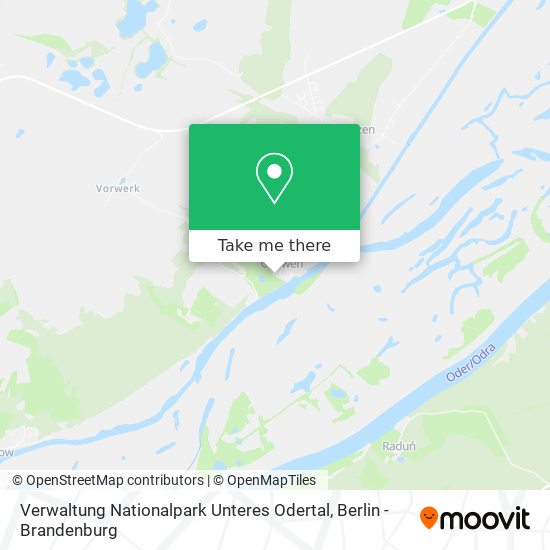 Verwaltung Nationalpark Unteres Odertal map