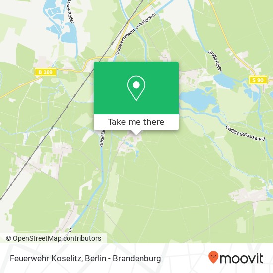 Feuerwehr Koselitz map