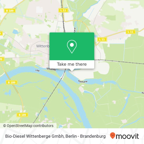 Bio-Diesel Wittenberge Gmbh map