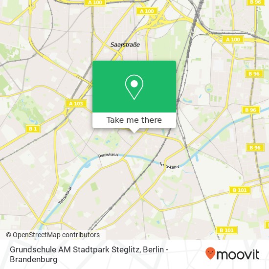 Карта Grundschule AM Stadtpark Steglitz